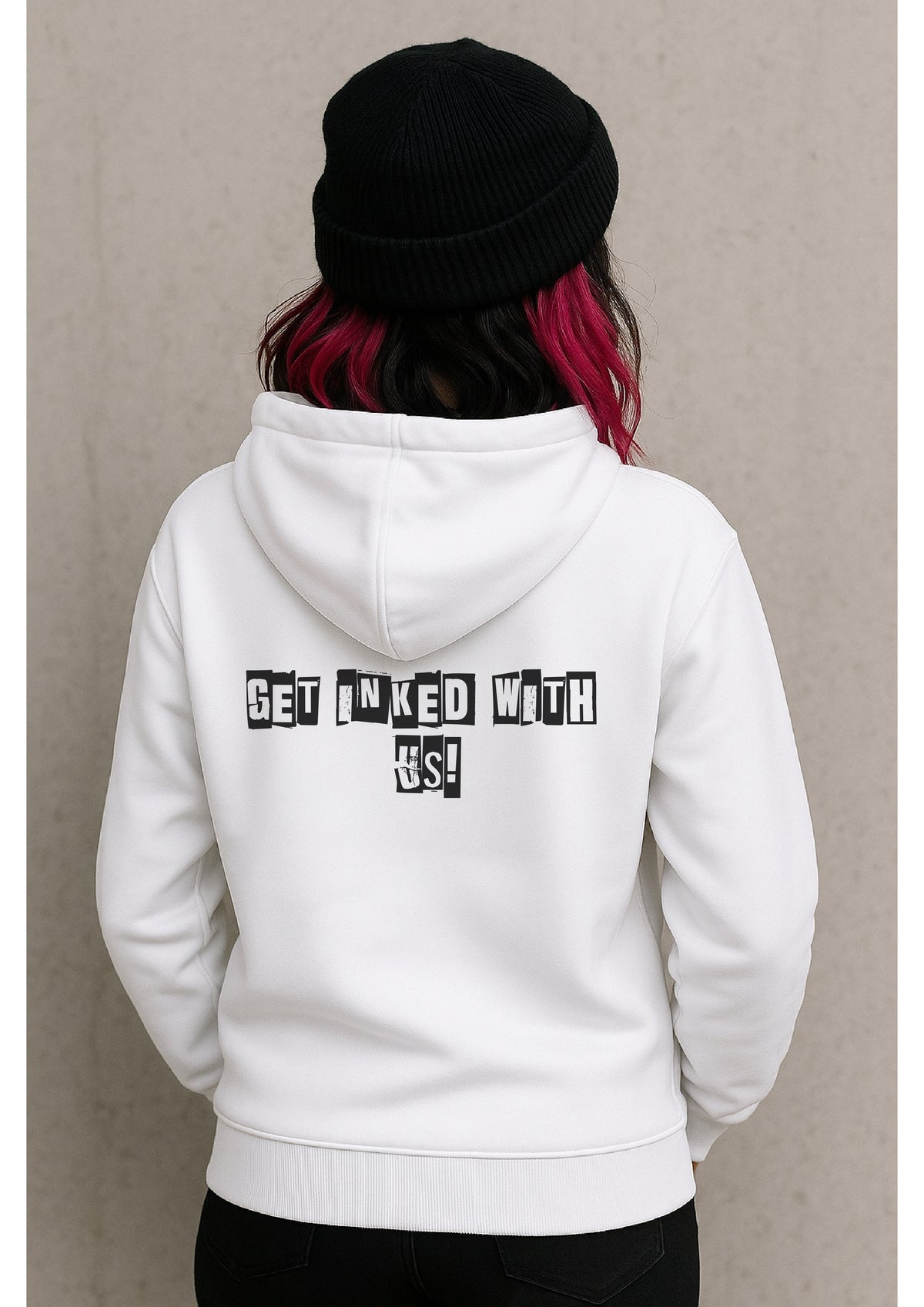 Unisex Ink Fest White Hoodie