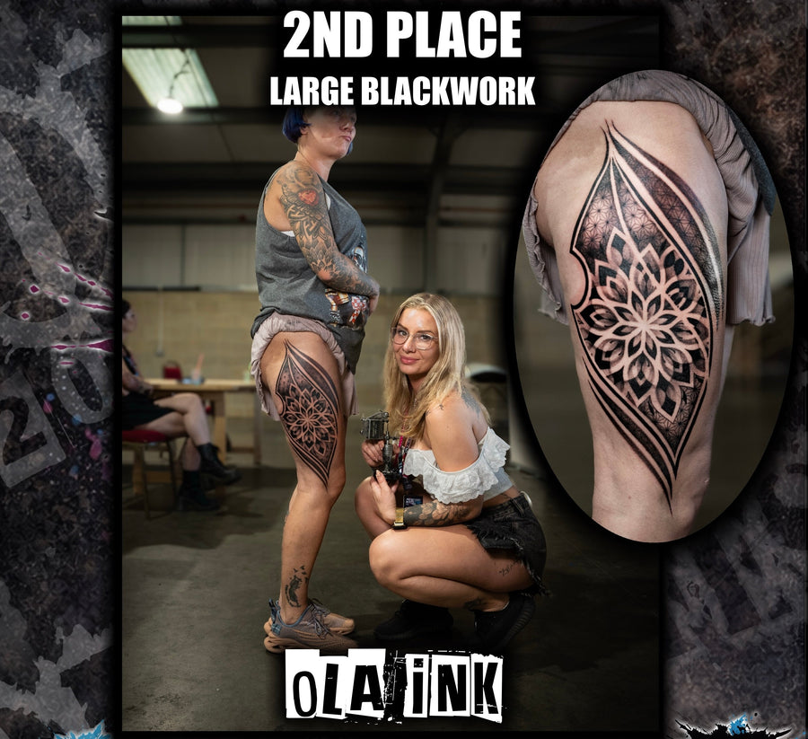 2nd Place Large Blackwork