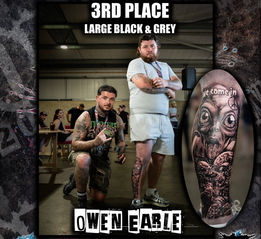 2nd Place Large Black & Grey