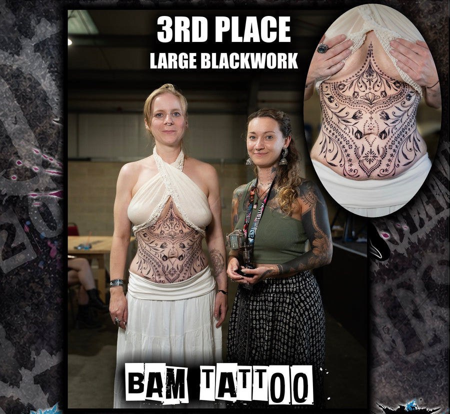 3rd Place Large Blackwork