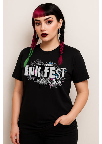 Unisex Ink Fest Black T-Shirt