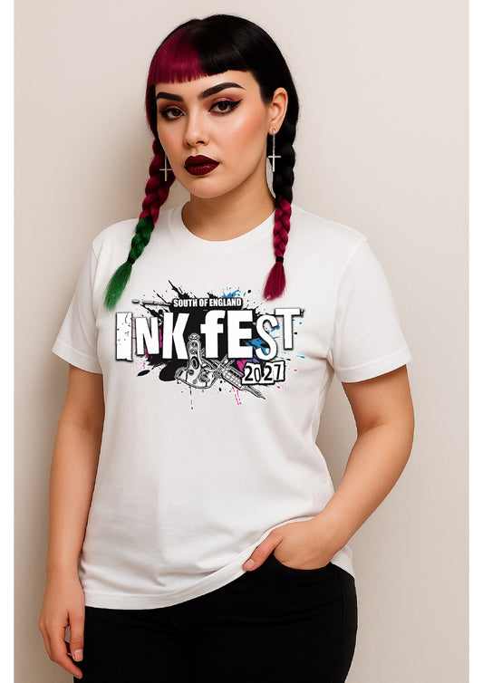 Unisex Ink Fest White T-Shirt